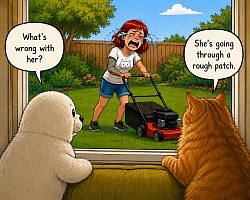 mowing