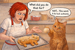 gingerbread cat