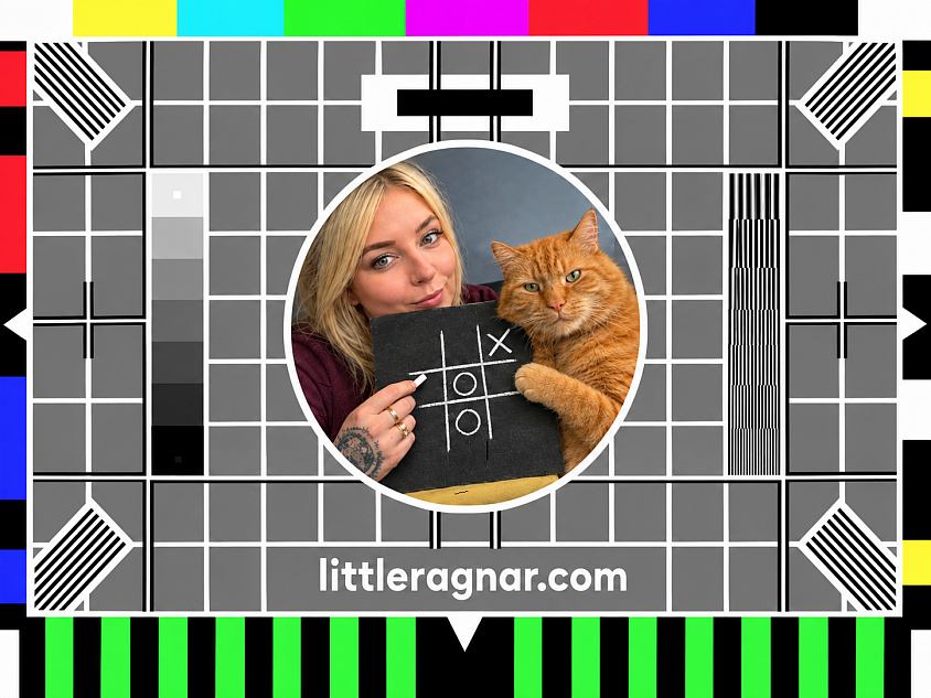 Little Ragnar's personalised testcard 😺